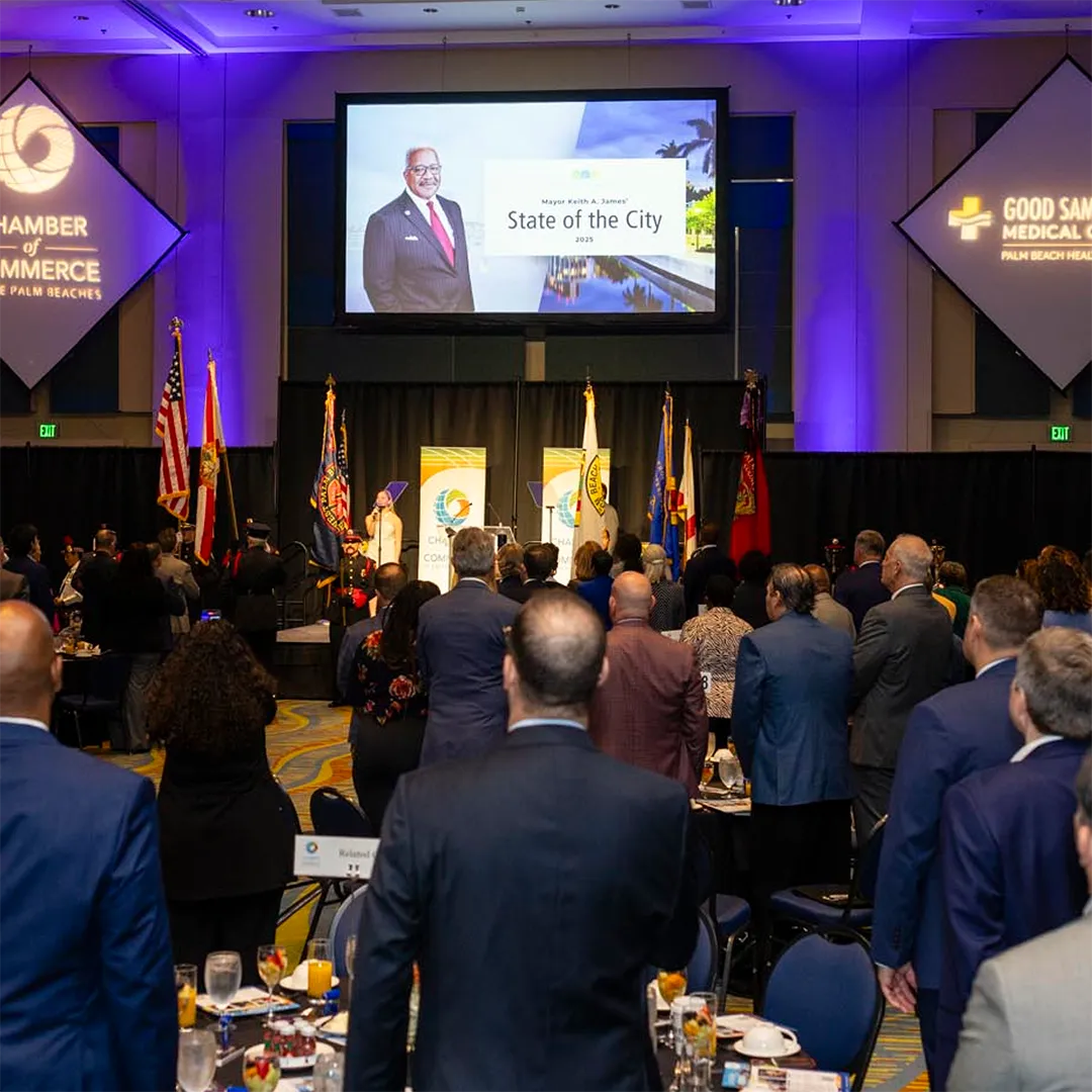 Full attendance at the Chamber breakfast.